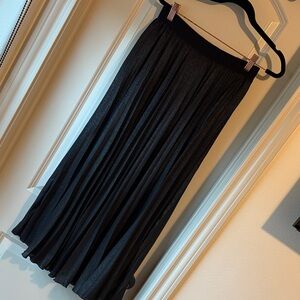 Flowing pleated skirt